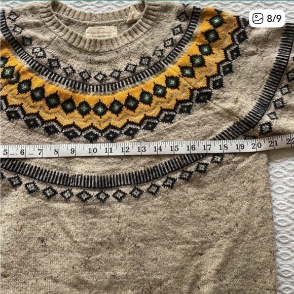 Weatherproof Men's Sweater with Yellow and Black Pattern - Picture 7 of 8